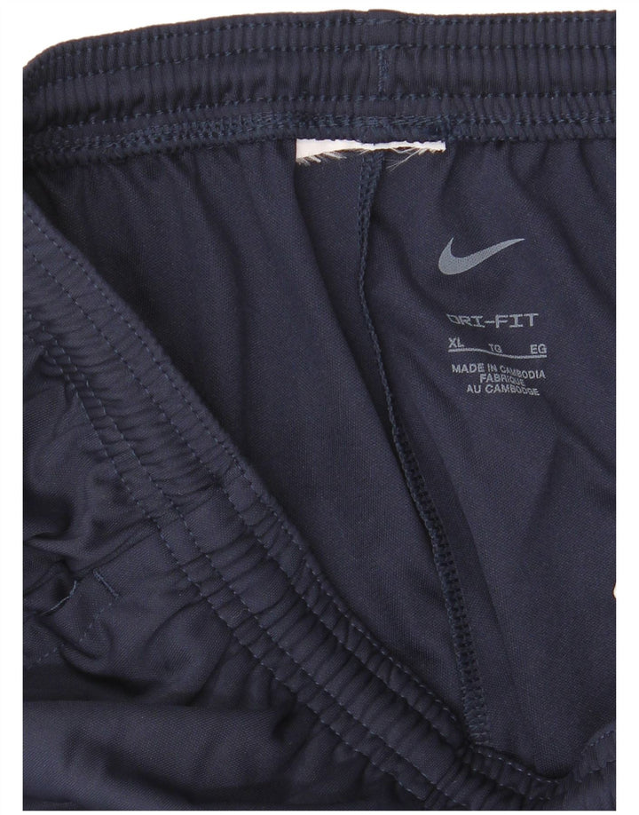 NIKE Mujer Dri Fit Chándal Pantalones UK 40 XL Azul Marino