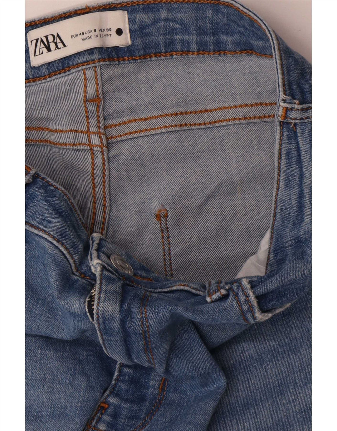Zara Jeans Bootcut Mujer EU 40 Medium W30 L28 Azul
