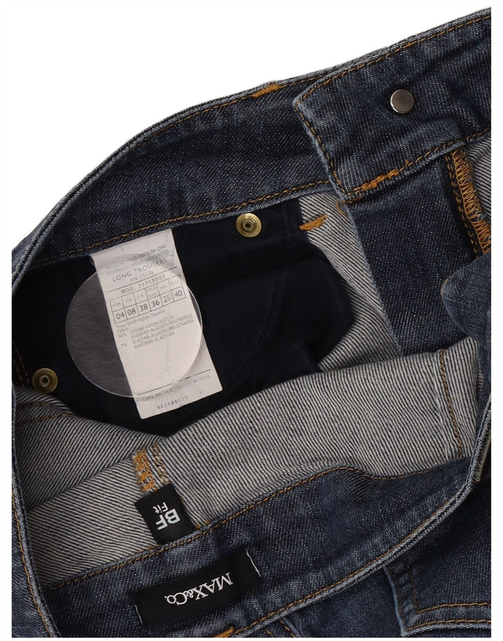 Max & Co. Vaqueros Bootcut para Mujer UK 8 Small W28 L29 Algodón Azul