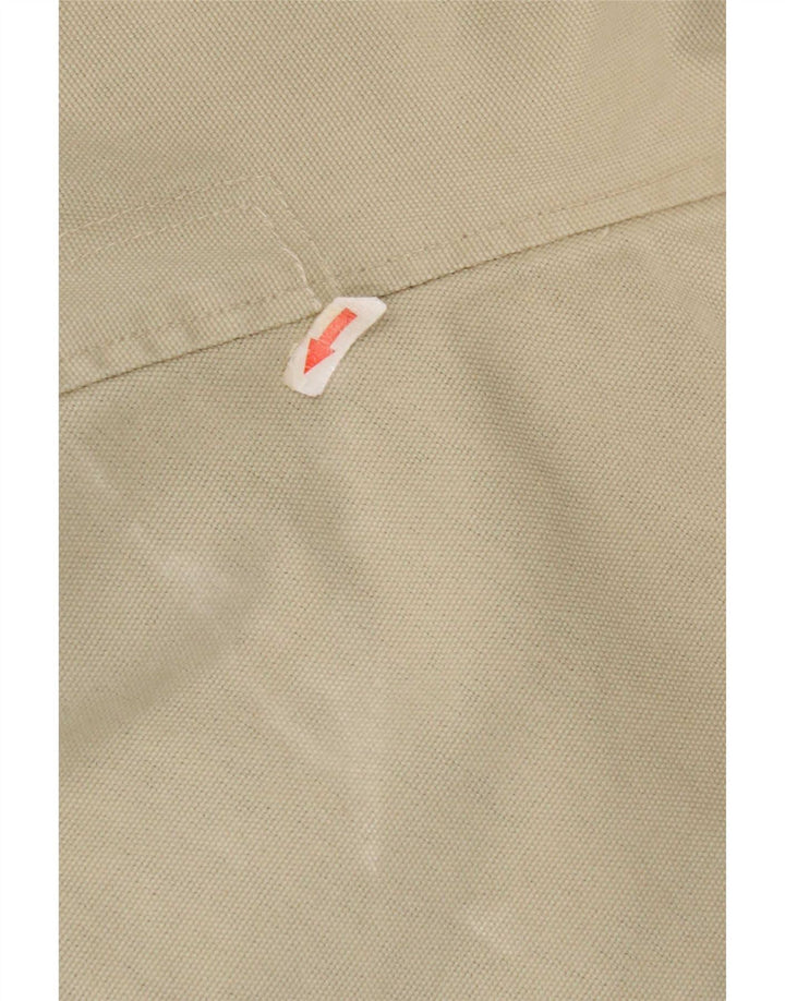 Chaqueta bomber vintage para hombre Reino Unido 42 XL Bloque de color beige