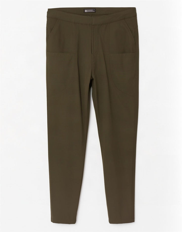 Pantalones cargo ajustados para hombre Mountain Warehouse W30 L28 Poliamida caqui