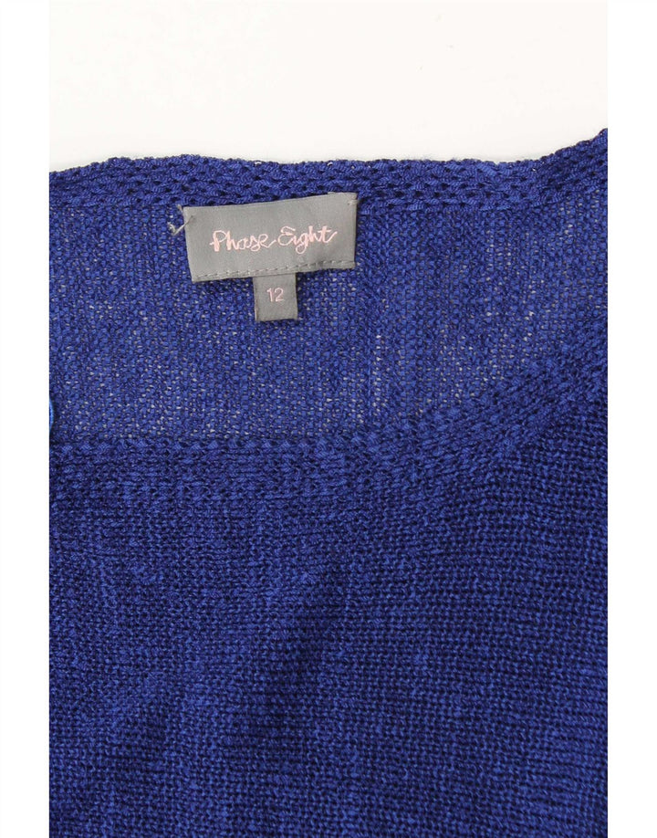 Phase Eight Suéter tipo jersey con cuello barco para mujer UK 40 Azul marino mediano