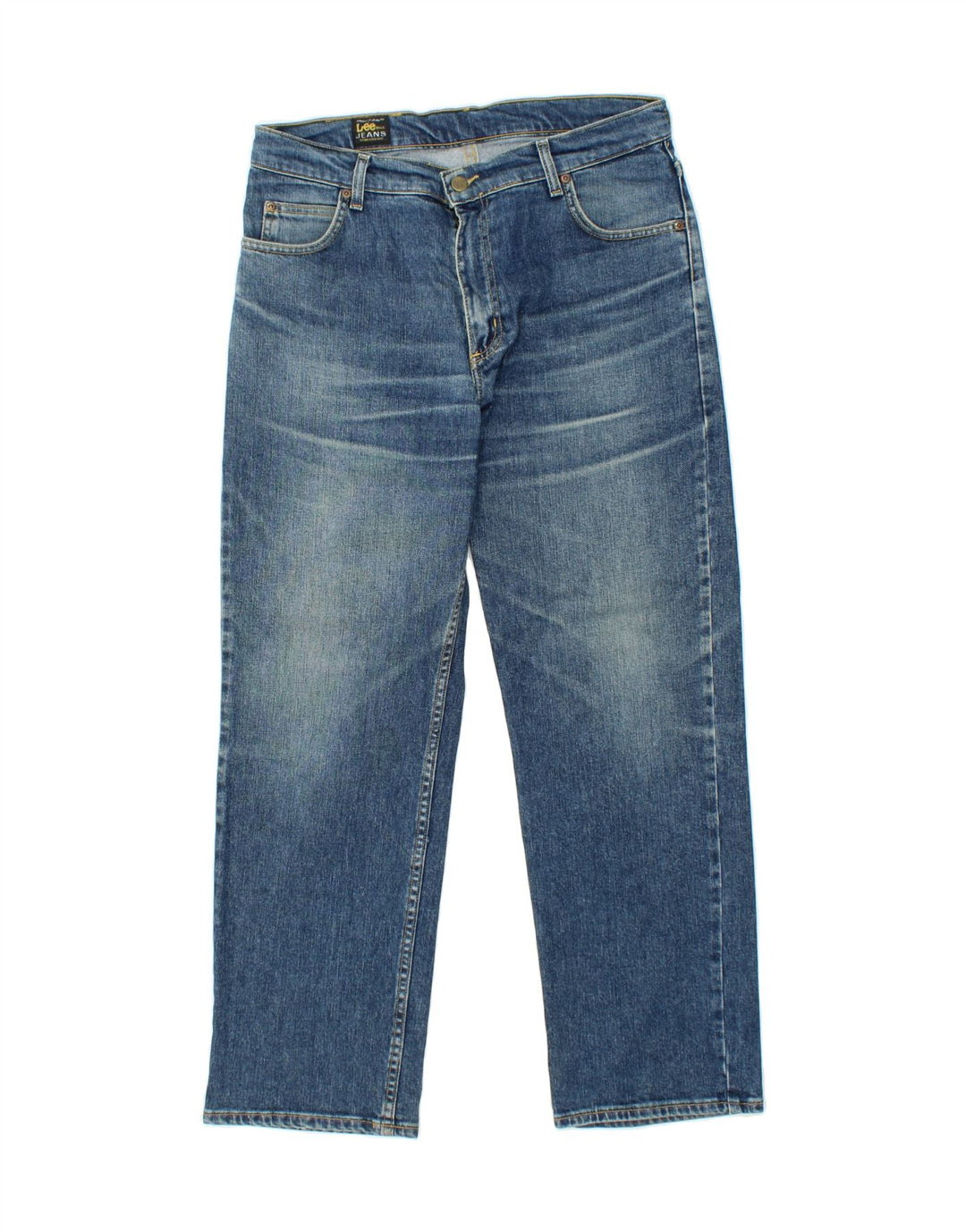 Vaqueros rectos para mujer LEE W34 L30 Algodón azul