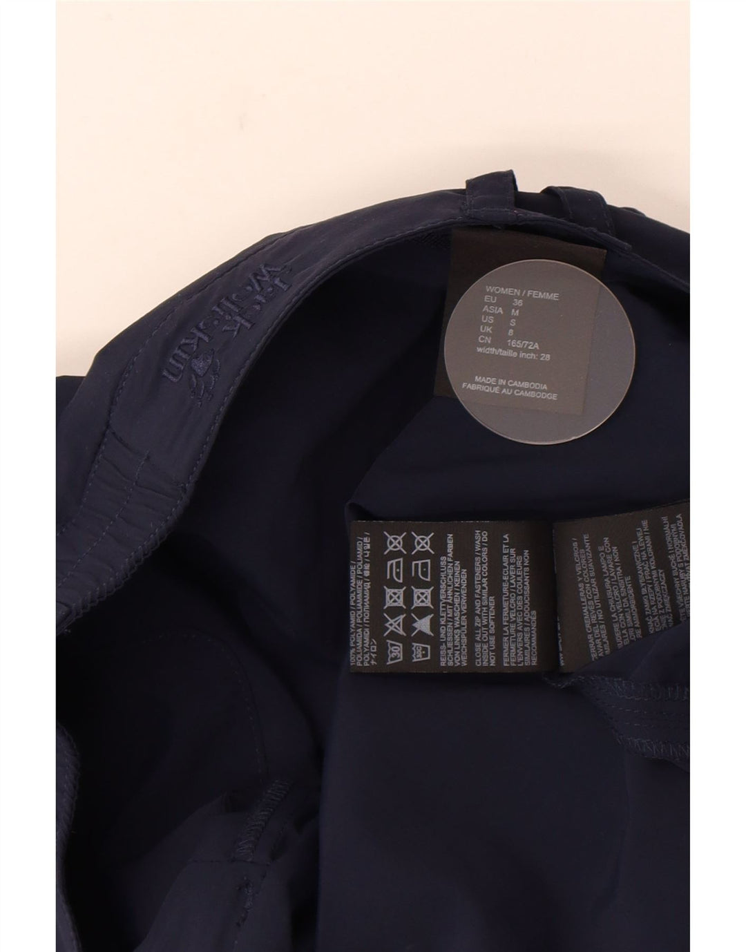 Jack Wolfskin Minifalda para mujer UK 8 Small W30 Poliamida azul marino