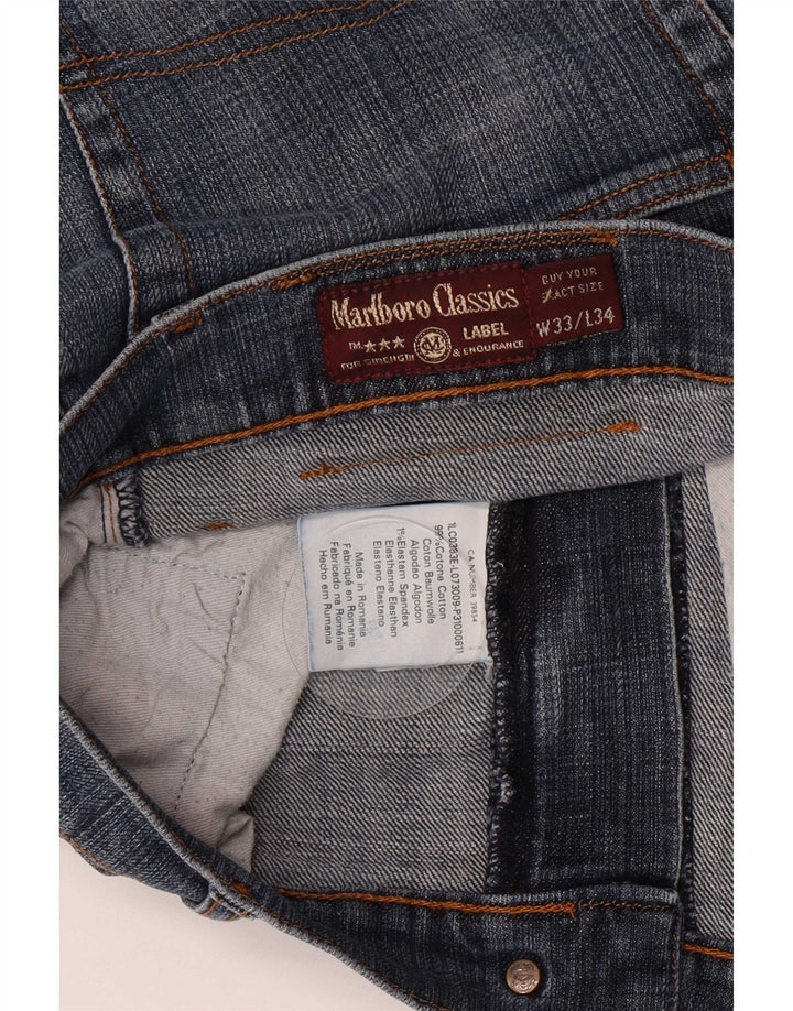 Marlboro Classics Vaqueros rectos para hombre W33 L34 Algodón azul