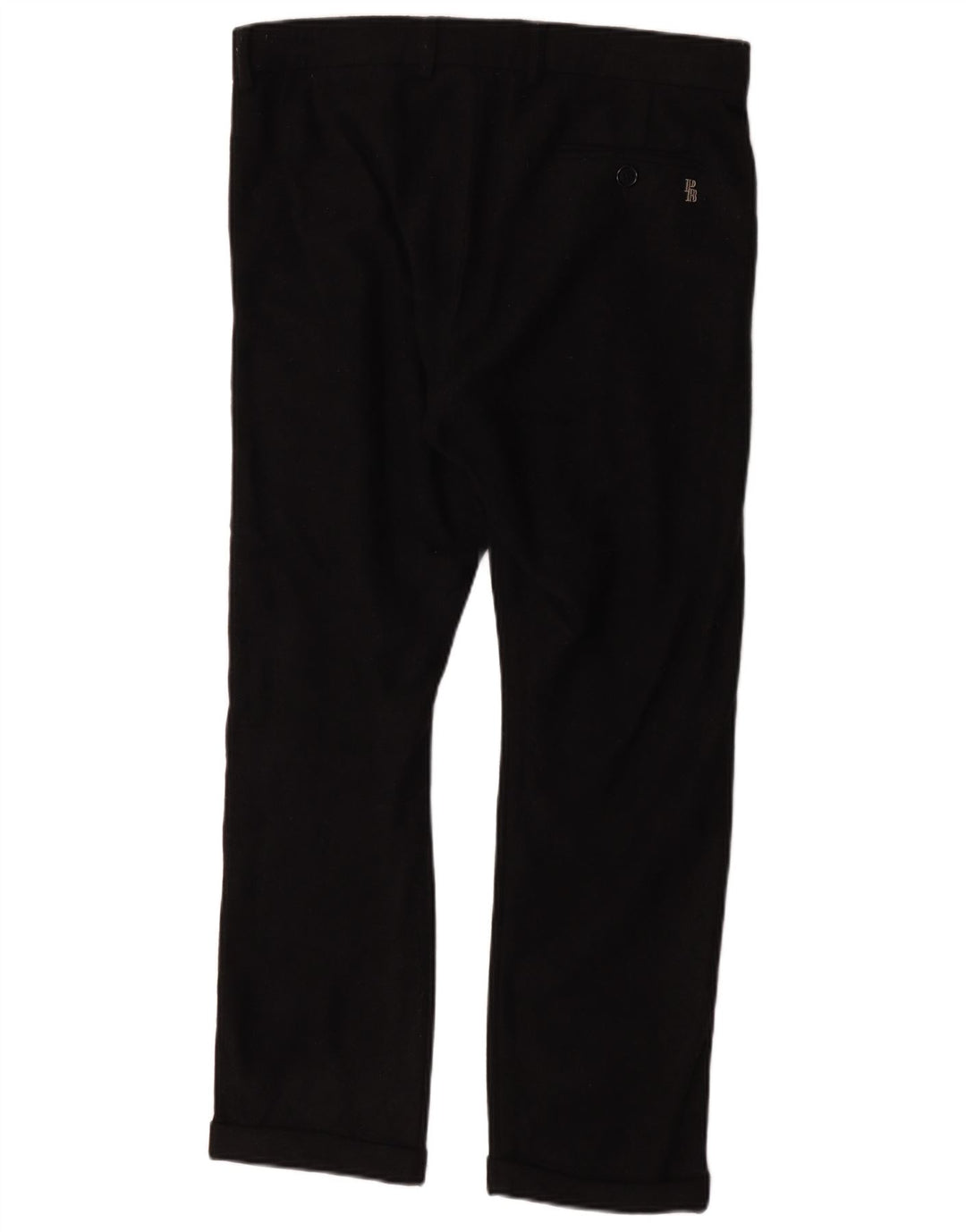 Pierre Balmain Pantalón de traje recto para hombre W32 L27 Negro clásico