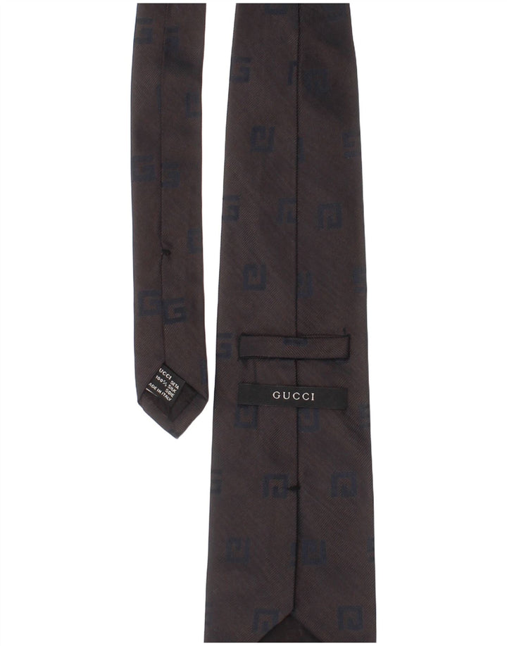 Corbata Gucci para hombre talla única gris seda clásica