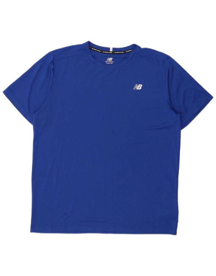 NEW BALANCE Camiseta Hombre Top XL Azul Poliéster