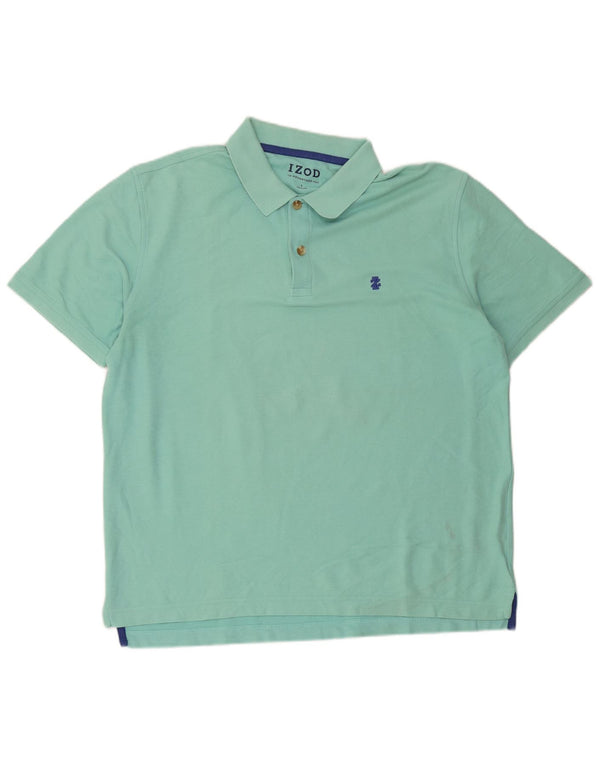 Izod Polo Hombre Grande Turquesa Algodón