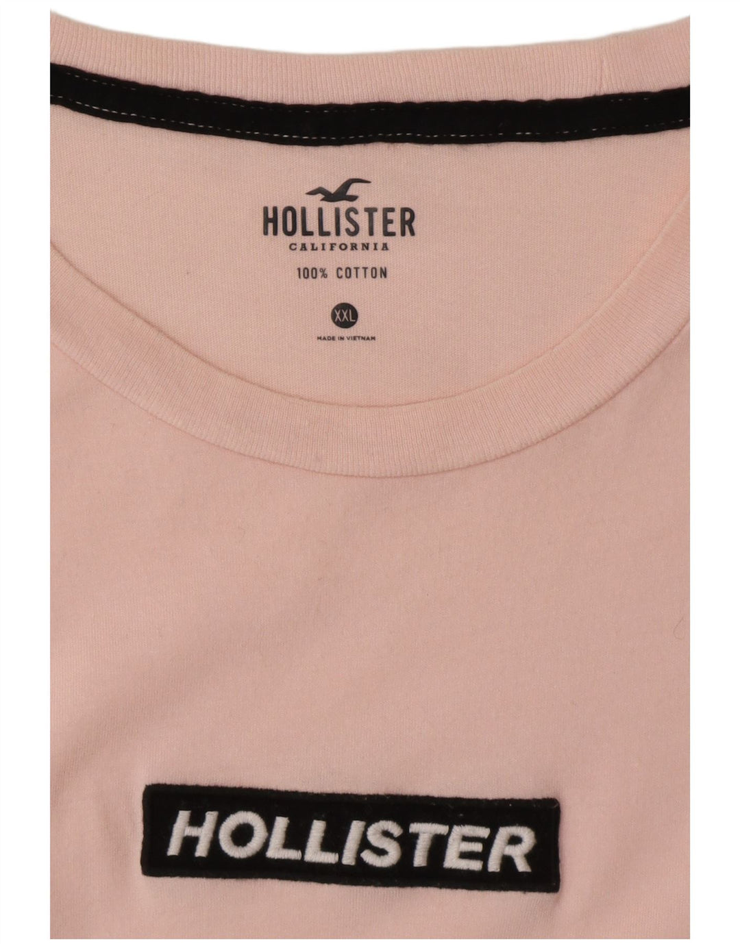 HOLLISTER Camiseta para hombre Top 2XL Rosa Algodón