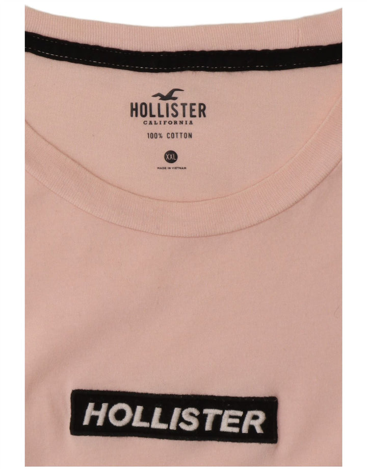 HOLLISTER Camiseta para hombre Top 2XL Rosa Algodón