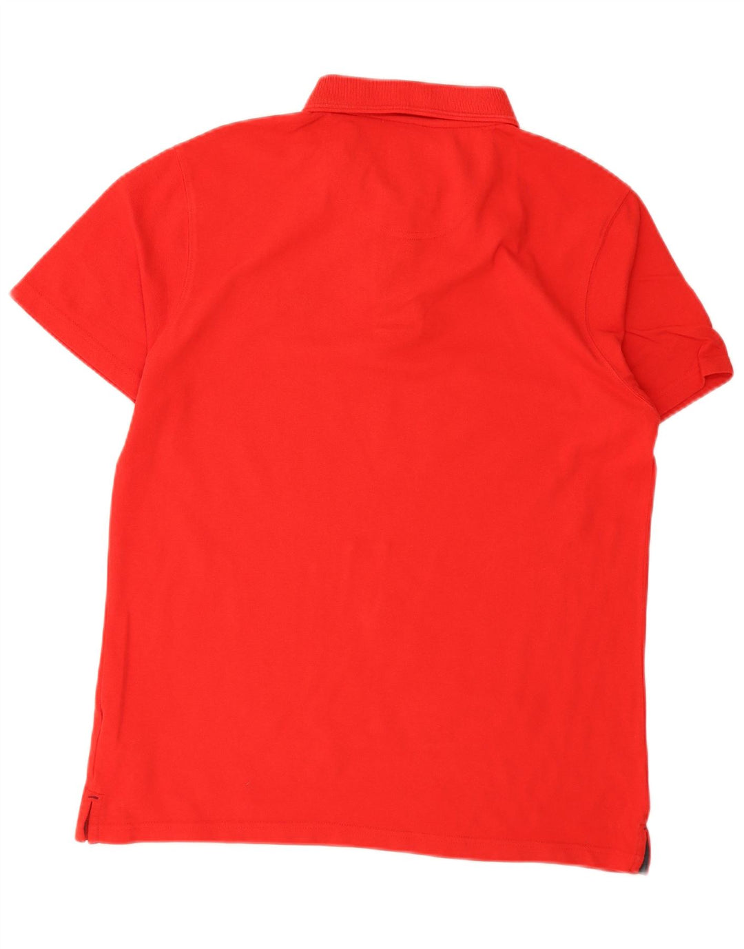 Weird Fish Polo para hombre de algodón rojo grande