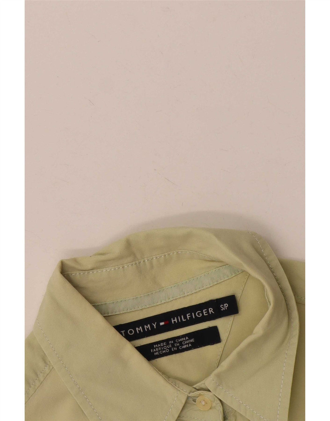 Camisa Tommy Hilfiger Mujer UK 10 Small Amarillo