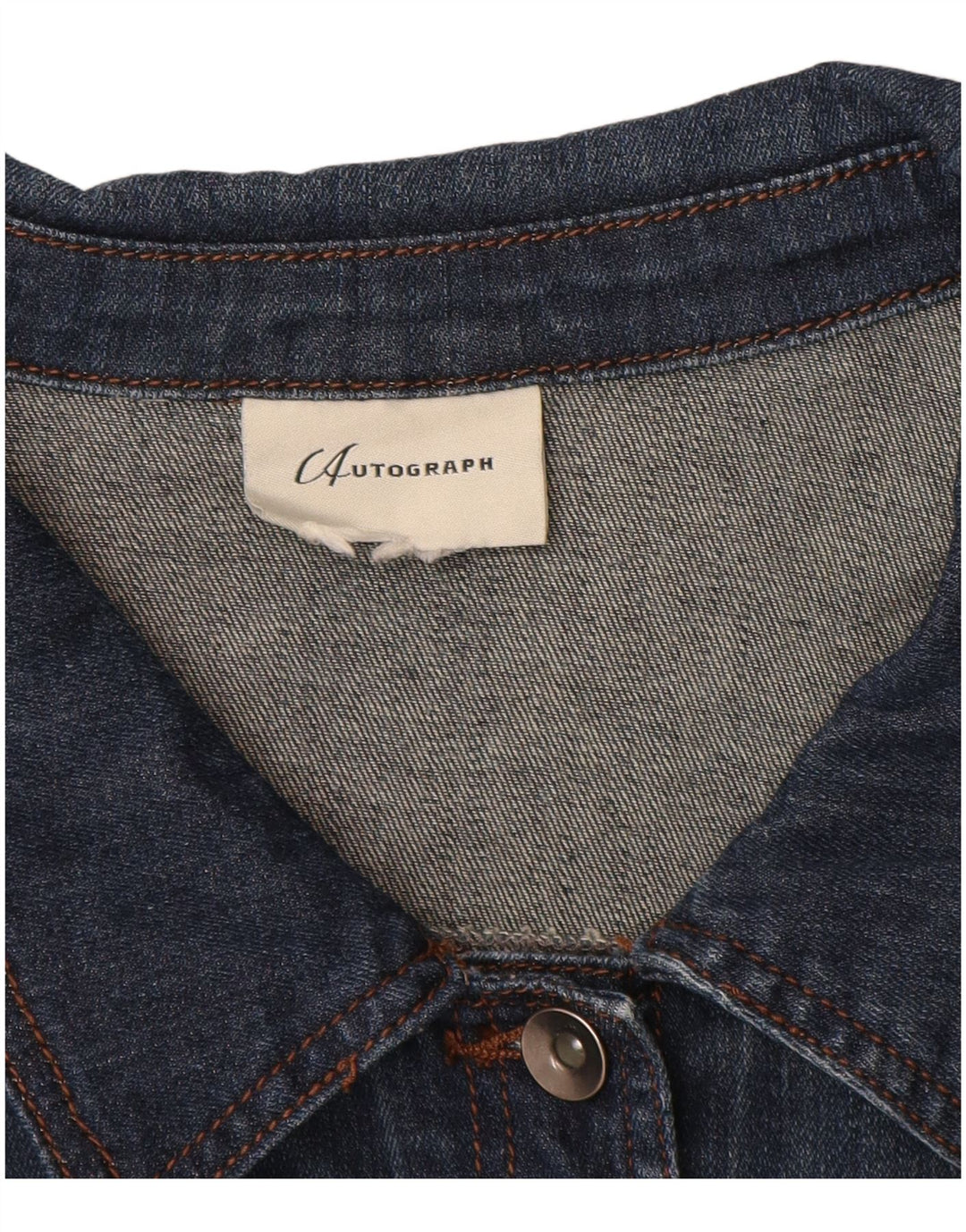 Autograph Chaqueta vaquera para mujer UK 40 XL Algodón azul marino