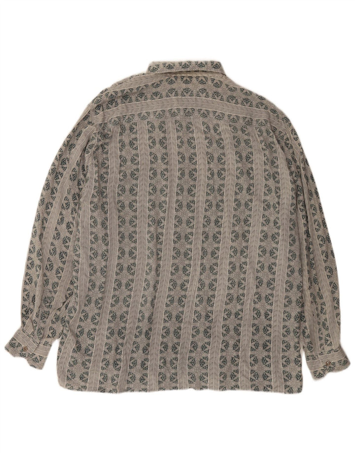 Camisa Mash para hombre de viscosa floral gris grande