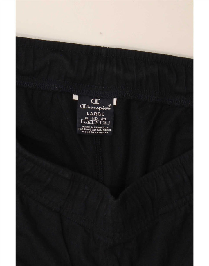 Champion Shorts deportivos con gráficos para hombre, talla grande, azul marino