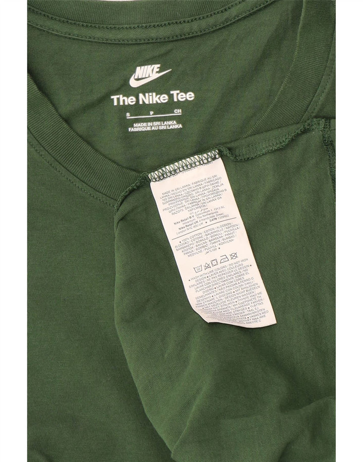 Camiseta Nike Hombre Top Small Verde Algodón