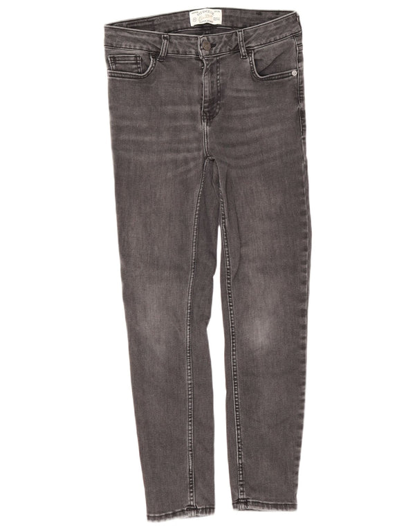 Vaqueros súper ajustados para mujer Fat Face UK 10 Small W28 L25 Algodón gris