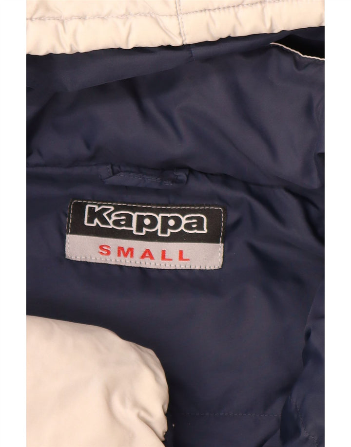 Kappa Chaqueta acolchada con capucha para hombre UK 36 Small Off White Poliamida