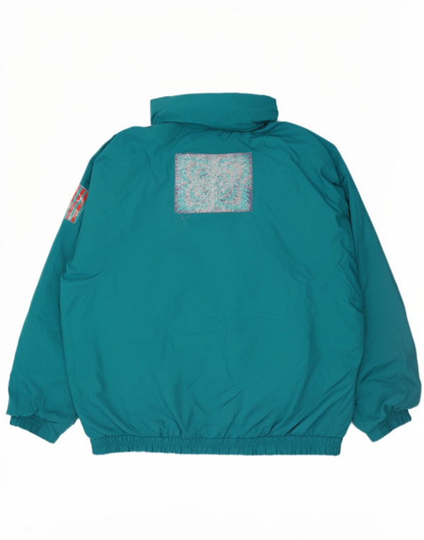 Sergio Tacchini Mens Padded Ski Jacket UK 42 XL Green Polyester