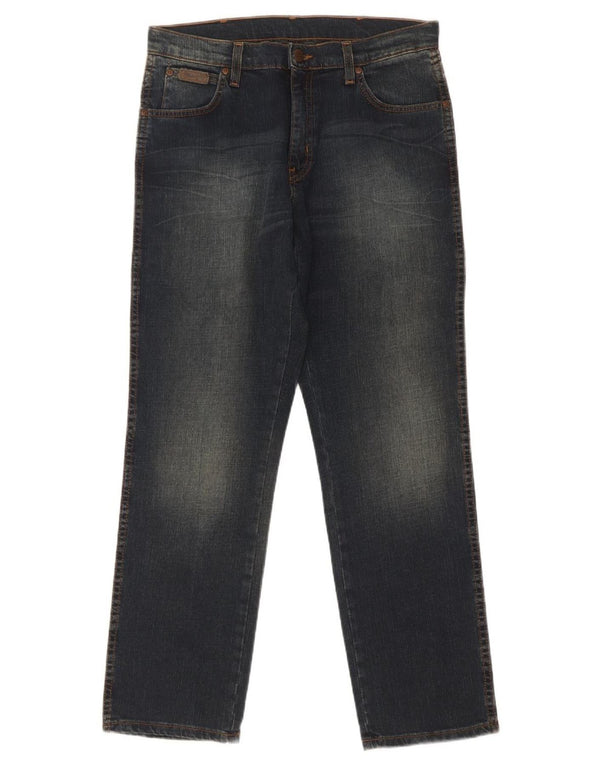 Wrangler Vaqueros rectos elásticos Texas para hombre W32 L30 Azul marino