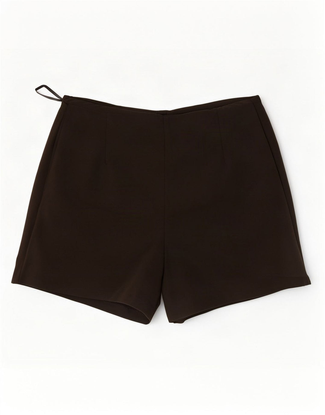 Zara Mujer Pantalones Cortos Casuales De Cintura Alta Mediano W28 Marrón