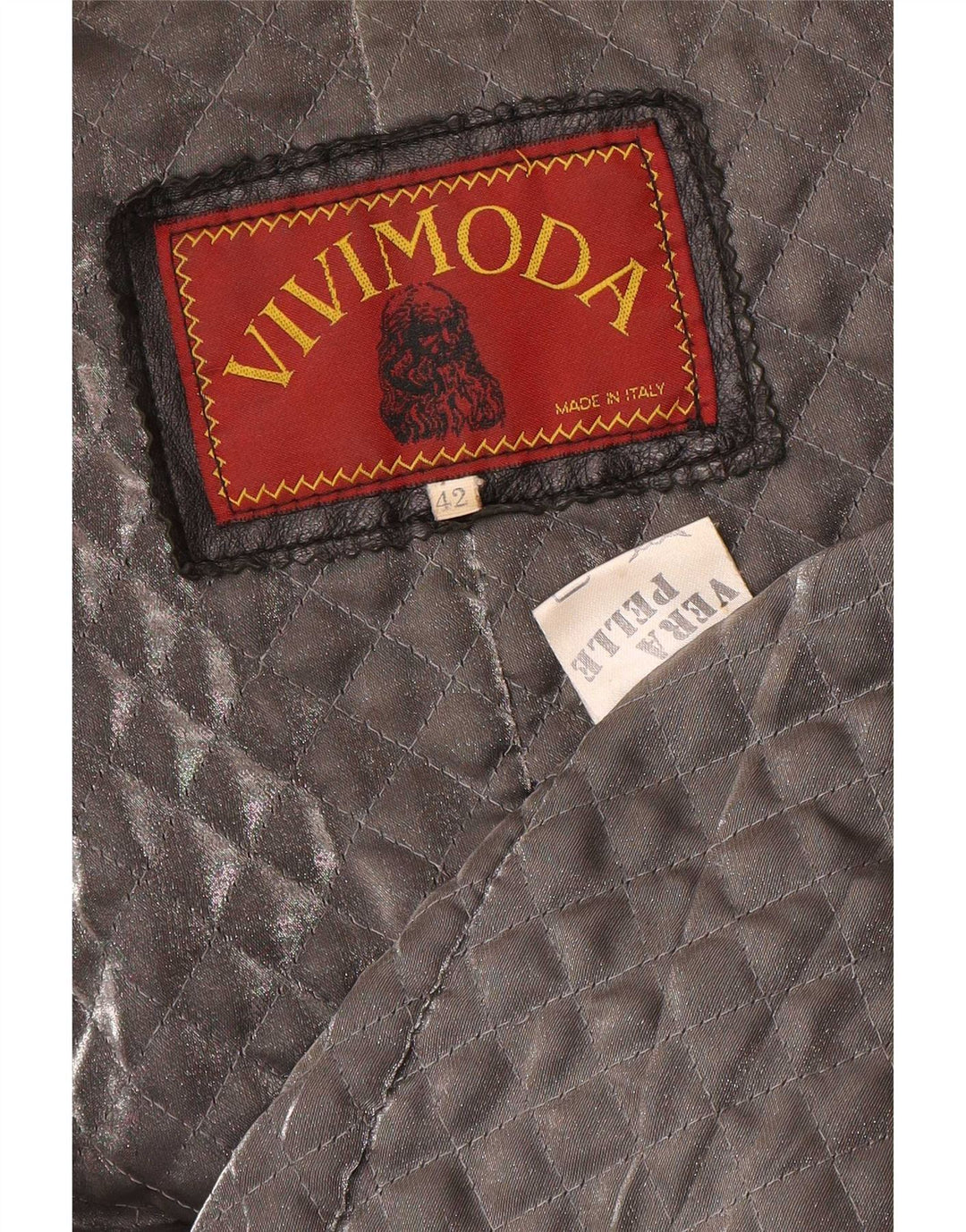 Vintage mujer oversize chaqueta militar de doble pecho IT 42 Medio Negro