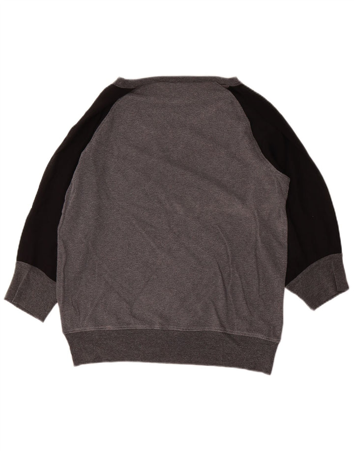 French Connection Sudadera de manga 3/4 para mujer, talla 40, color gris pequeño