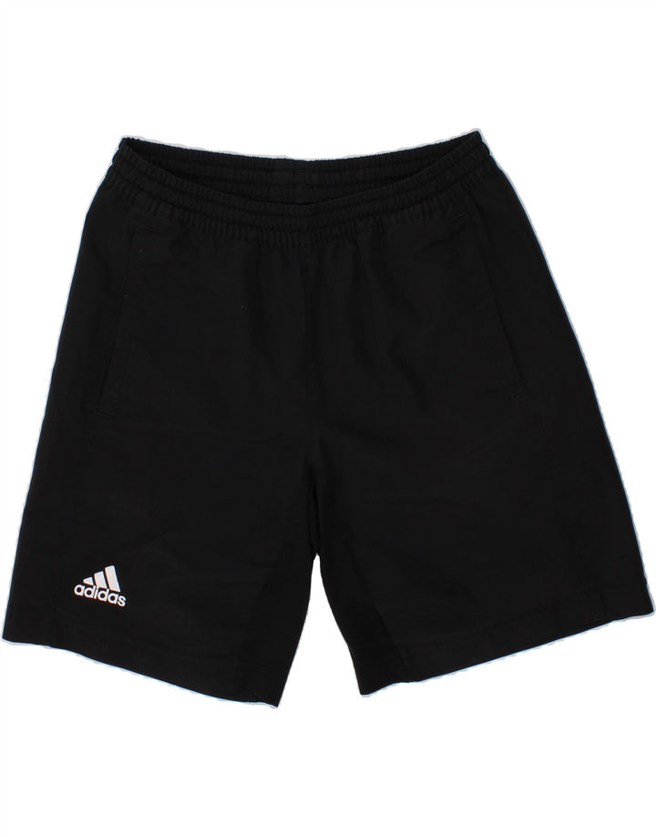 ADIDAS Boys Climacool Sport Shorts 9-10 Years Black Polyester Vintage Adidas and Second-Hand Adidas from Messina Hembry 
