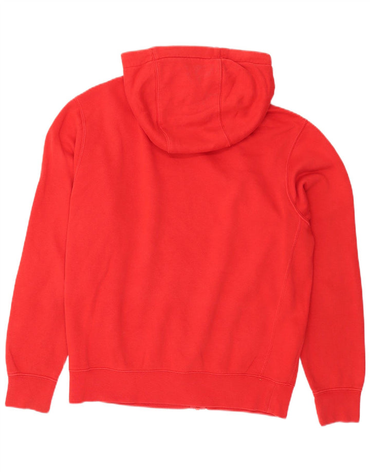 Nike - Sudadera con capucha y cremallera para hombre, talla pequeña, algodón rojo