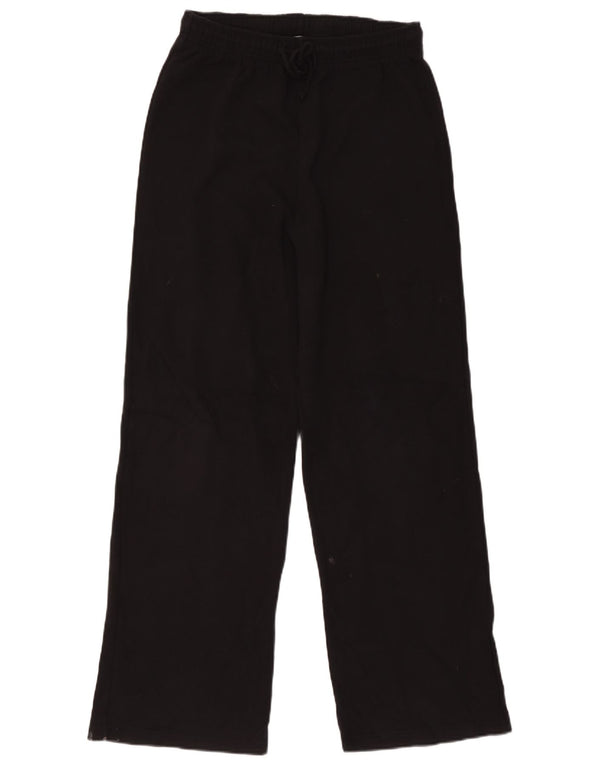 Zara Mujer Pantalones De Chándal UK 42 Mediano Negro Algodón