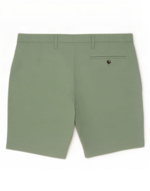 Marks & Spencer Pantalones cortos chinos para hombre W42 2XL Algodón verde