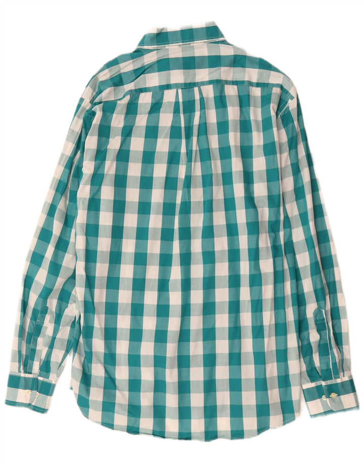 Enara Camicece Camisa Hombre Algodón Vichy Verde Medio