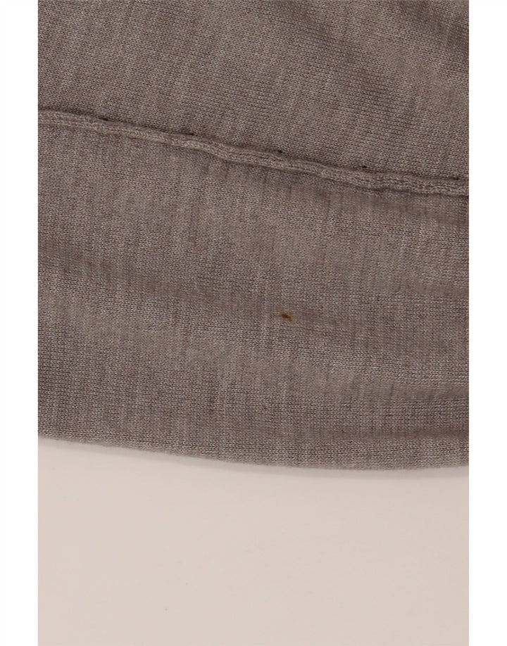 ICEBERG Suéter tipo cárdigan largo para mujer UK 14 Lana gris medio