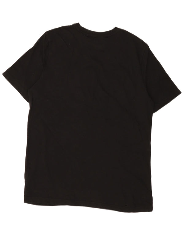 Puma Camiseta gráfica para hombre Top Medium Black Cotton