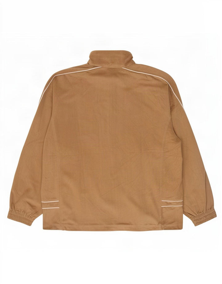 Diadora Chaqueta de chándal de terciopelo para hombre IT 56 2XL Poliéster beige