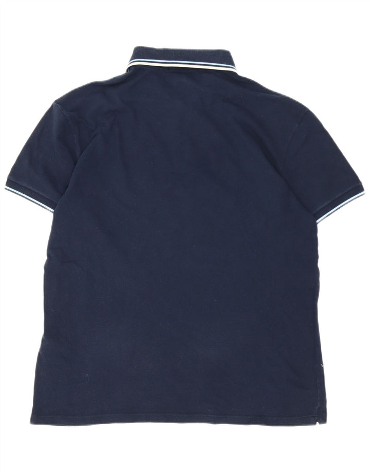 Fred Perry Polo Para Hombre Grande Azul Marino Algodón