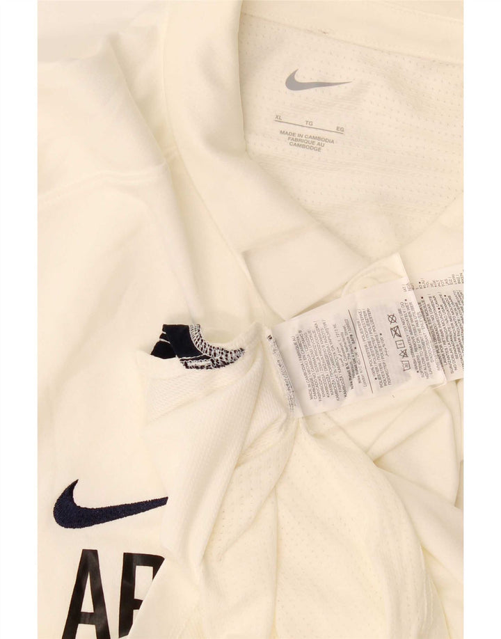 Nike Polo gráfico para hombre XL poliéster blanco roto