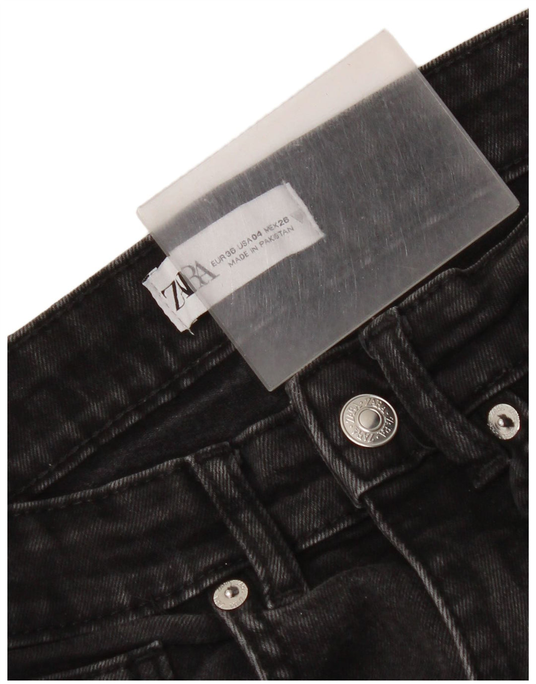 Zara Vaqueros Bootcut Mujer EU 36 XS W26 L25 Negro