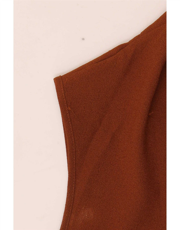 Next Vestido tubo sin mangas para mujer UK 46 Poliéster marrón grande