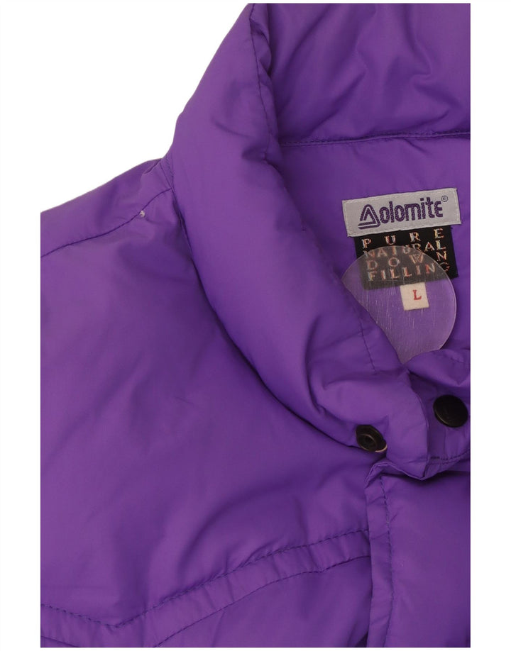 Dolomite Chaleco acolchado para mujer UK 46 Large Púrpura