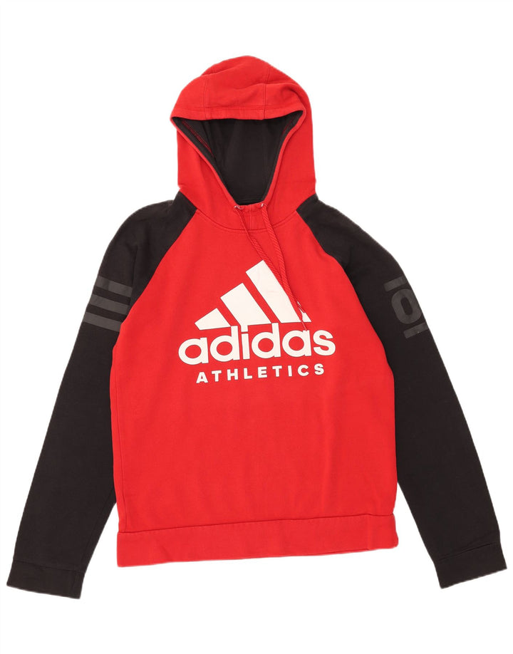 Adidas Hombre Sudadera Con Capucha Graphic Jumper Medium Rojo Colorblock