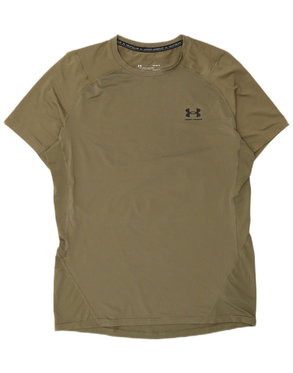 Under Armour Camiseta Heat Gear para hombre Top grande de poliéster caqui