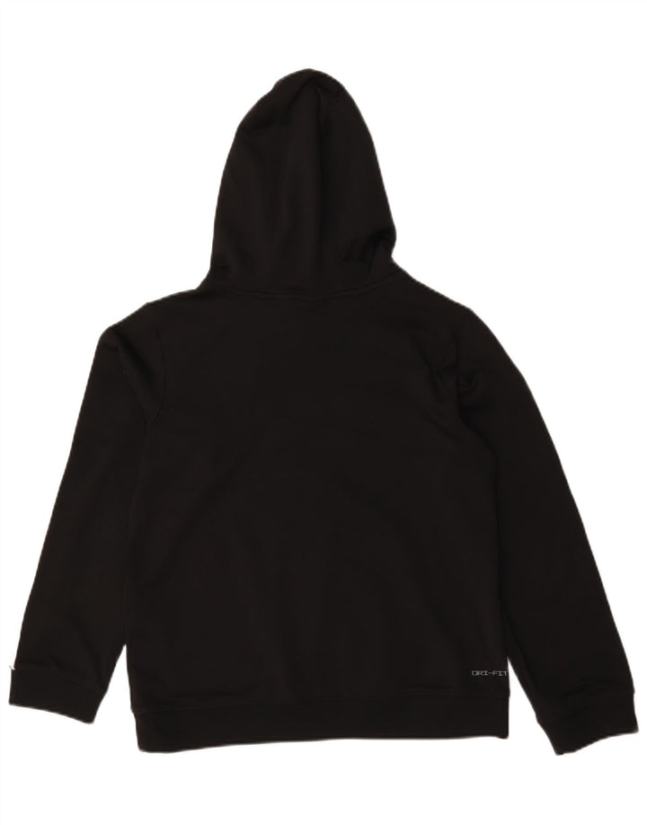 Nike - Sudadera con capucha para niños (12 a 13 años, talla grande, poliéster), color negro