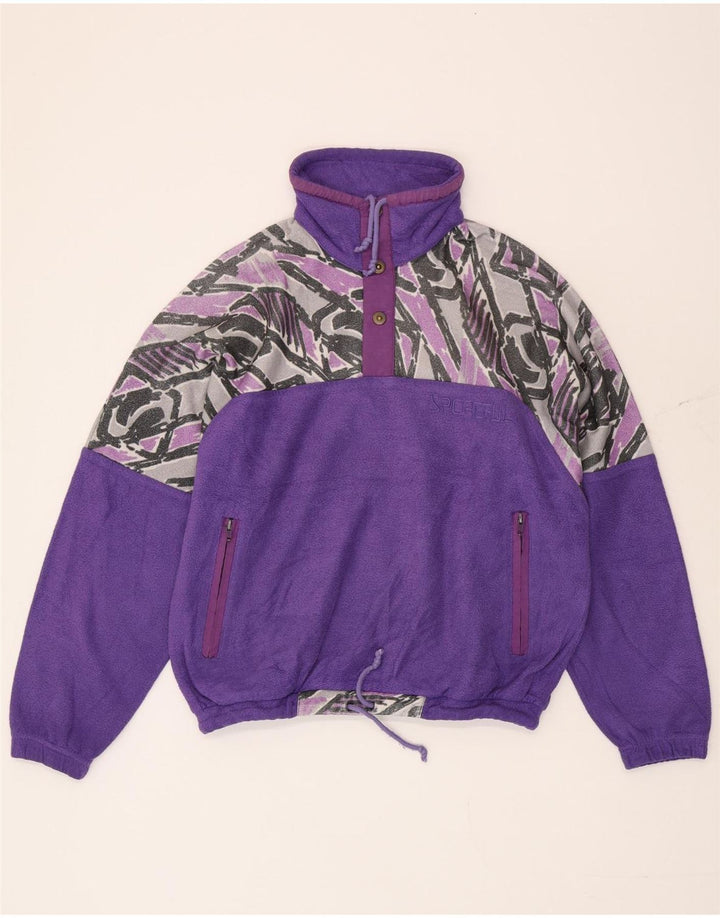 Jersey de forro polar con estampado abstracto Sportful para hombre IT 48 Medium Purple