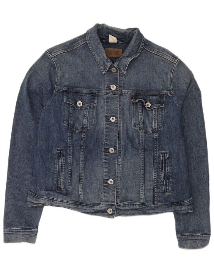 LEVI'S Chaqueta vaquera corta para mujer UK 18 XL Algodón azul