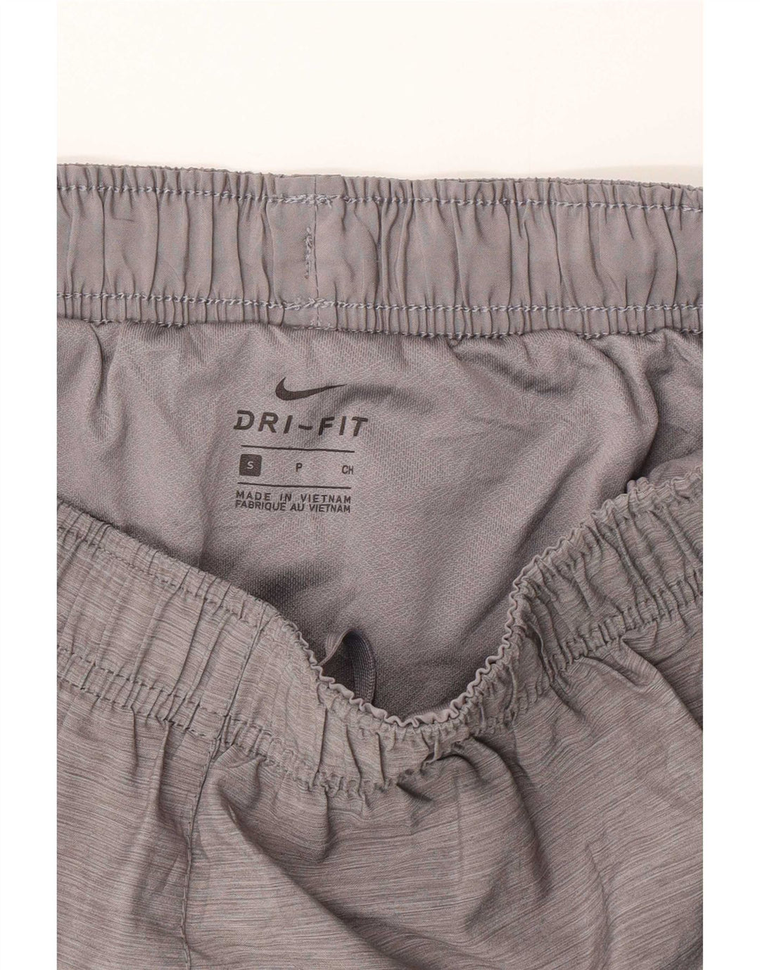 Nike - Pantalones cortos deportivos para mujer (talla 8), poliéster moteado gris pequeño