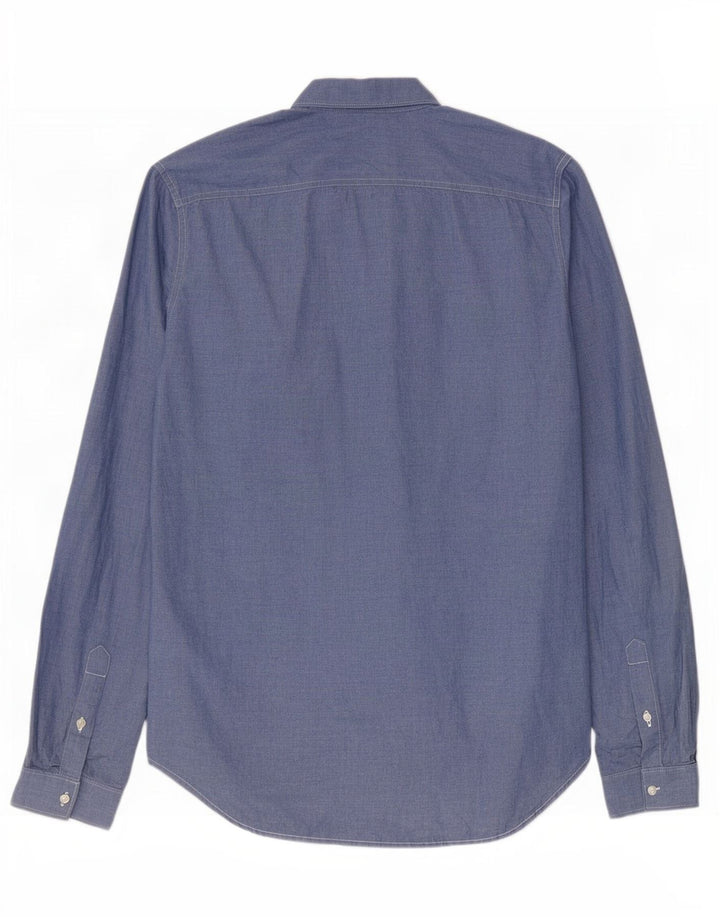 Camisa Superdry Hombre XL Algodón Azul