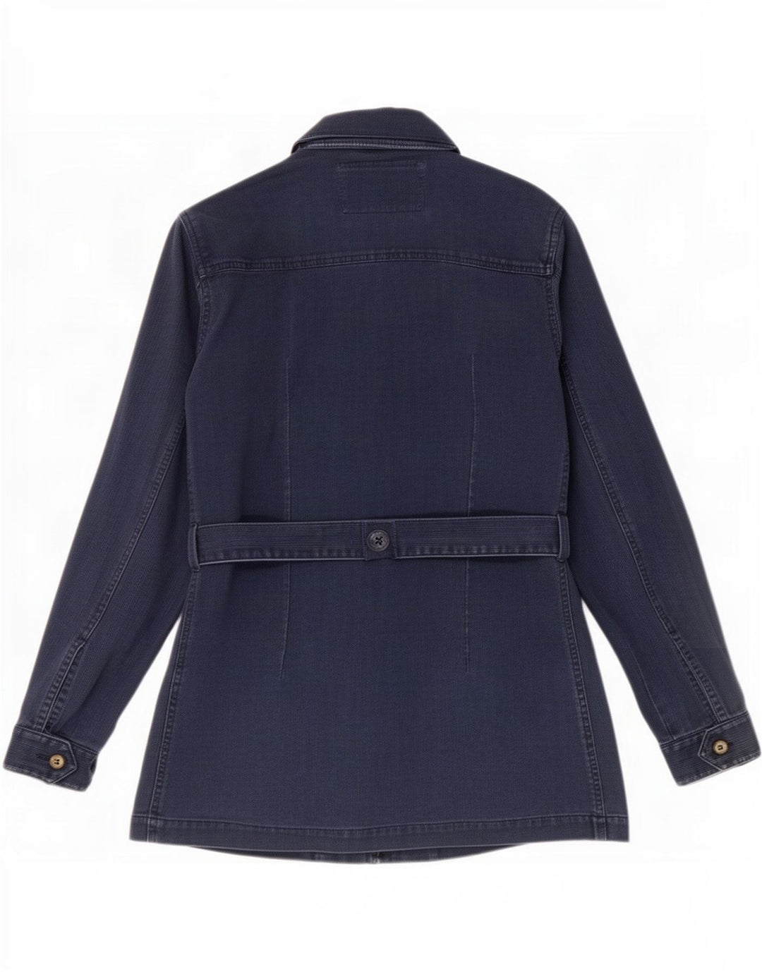 Rifle Chaqueta militar para mujer UK 10 Small Azul marino Algodón