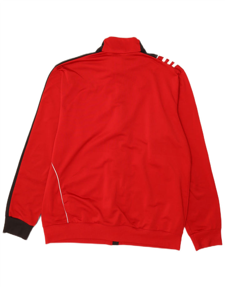 ADIDAS Chaqueta de chándal para hombre UK 46/48 XL Poliéster color block rojo